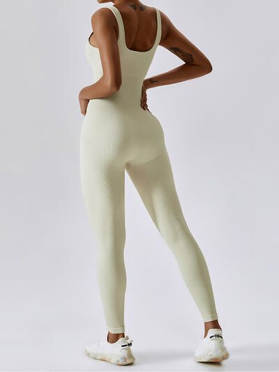 swvws Wide Strap Sleeveless Active Jumpsuit