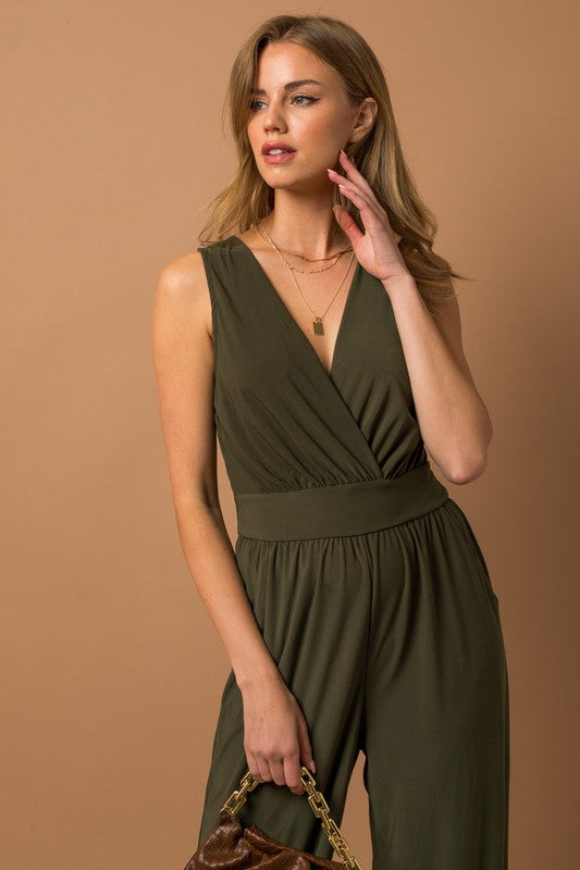 swvws V-neck Jumpsuit