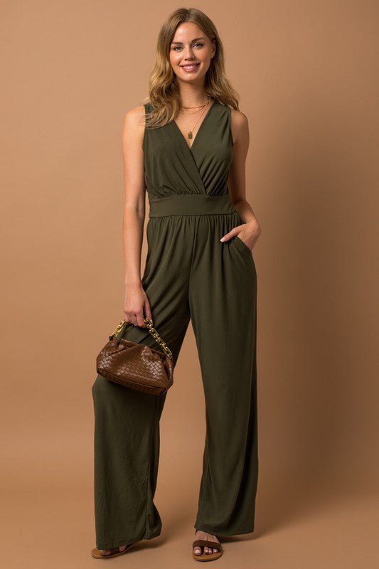 swvws V-neck Jumpsuit