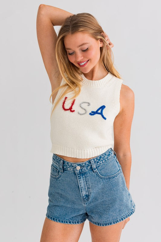 swvws USA Knit Tank Top