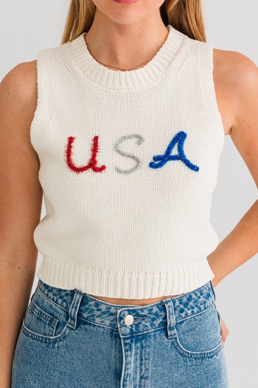 swvws USA Knit Tank Top