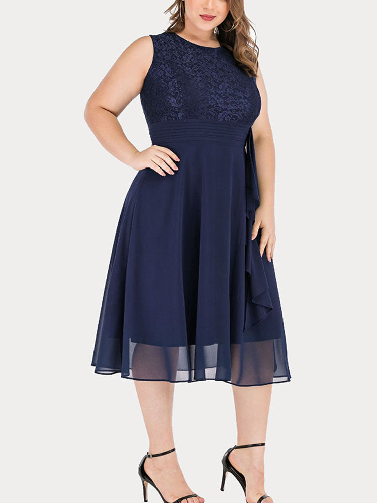 Sixsr Lace Sleeveless Cocktail Dress