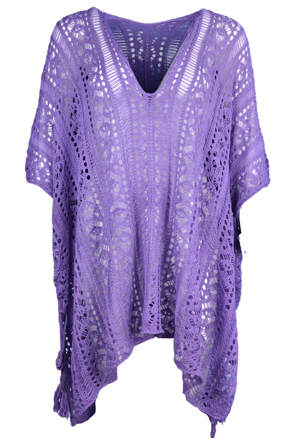 swvws Cutout V-Neck Cover-Up with Tassel