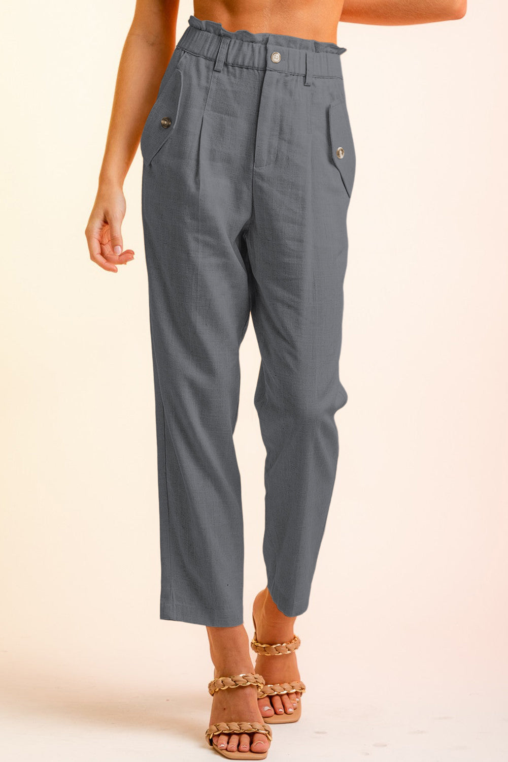 swvws Side Button Long Pants