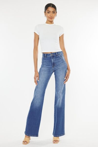 swvws Kancan Ultra High Waist Gradient Flare Jeans