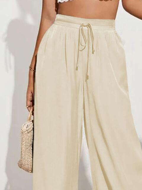 swvws Drawstring Wide Leg Pants