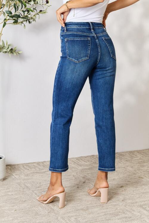 swvws BAYEAS Cropped Straight Jeans