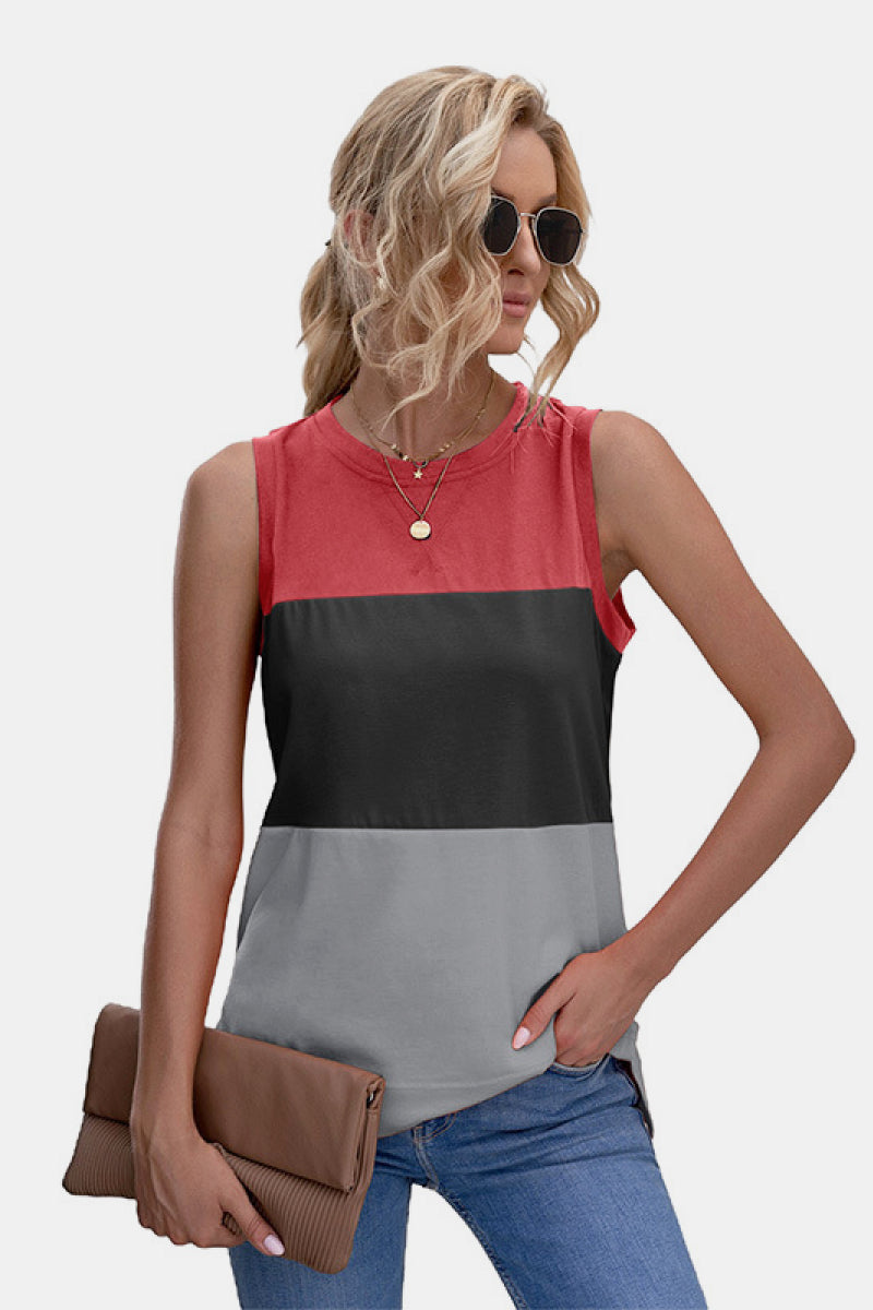 swvws Color Block Tank Top