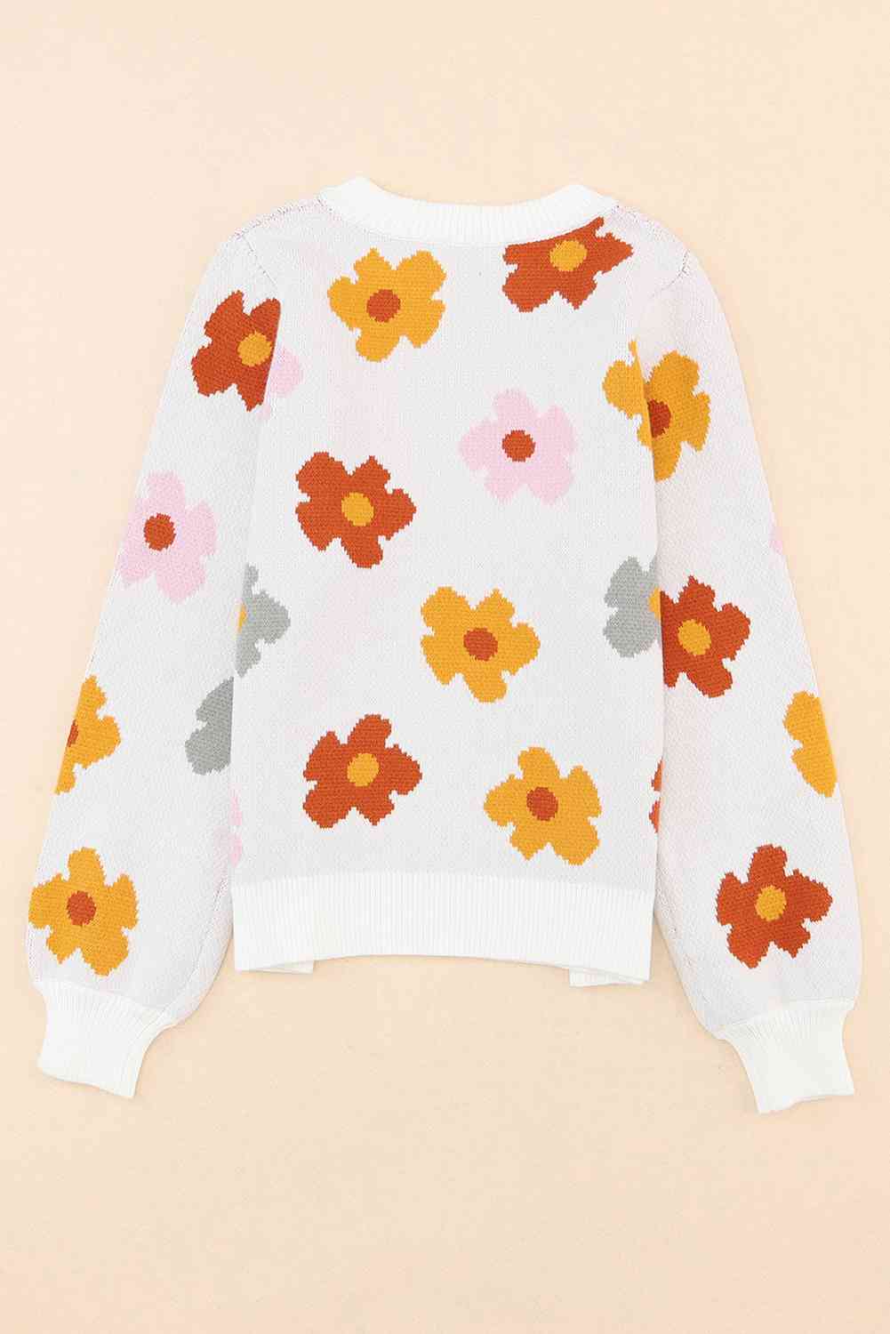 swvws Floral Round Neck Sweater