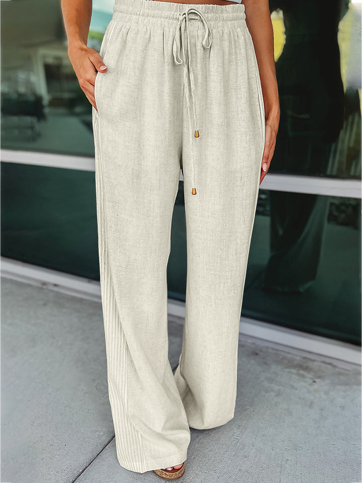 swvws Drawstring Wide Leg Pants