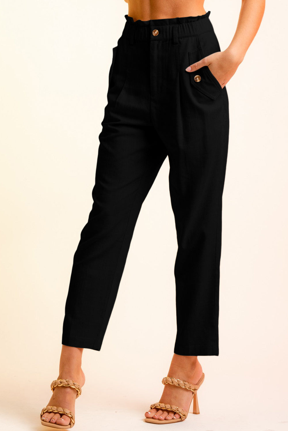 swvws Side Button Long Pants