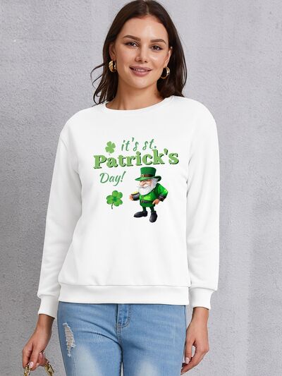 swvws IT'S ST. PATRICK'S DAY Round Neck Sweatshirt