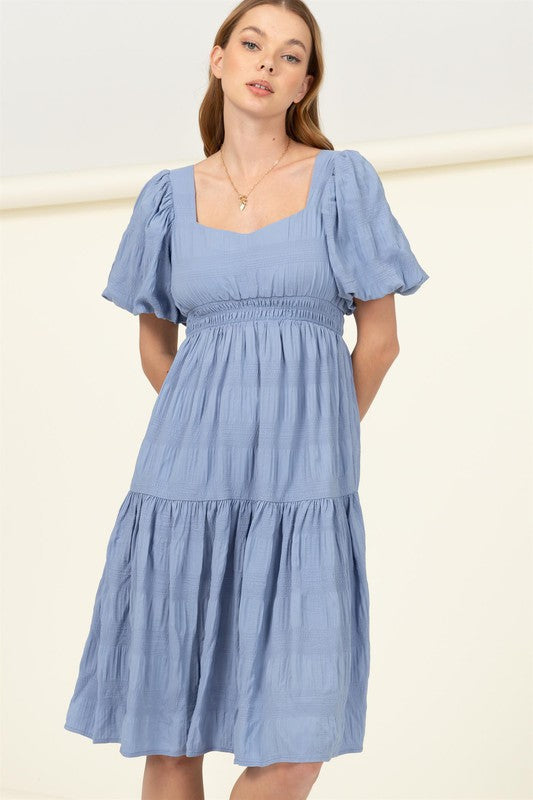 swvws Find Me Again Tiered Midi Dress