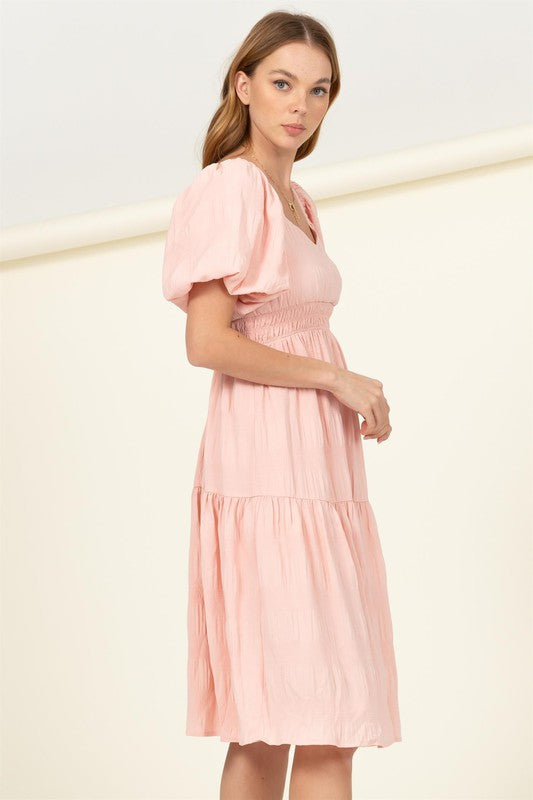 swvws Find Me Again Tiered Midi Dress