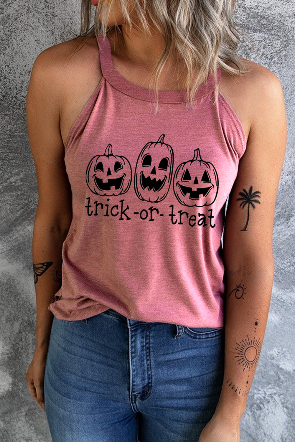 swvws TRICK OR TREAT Graphic Tank Top