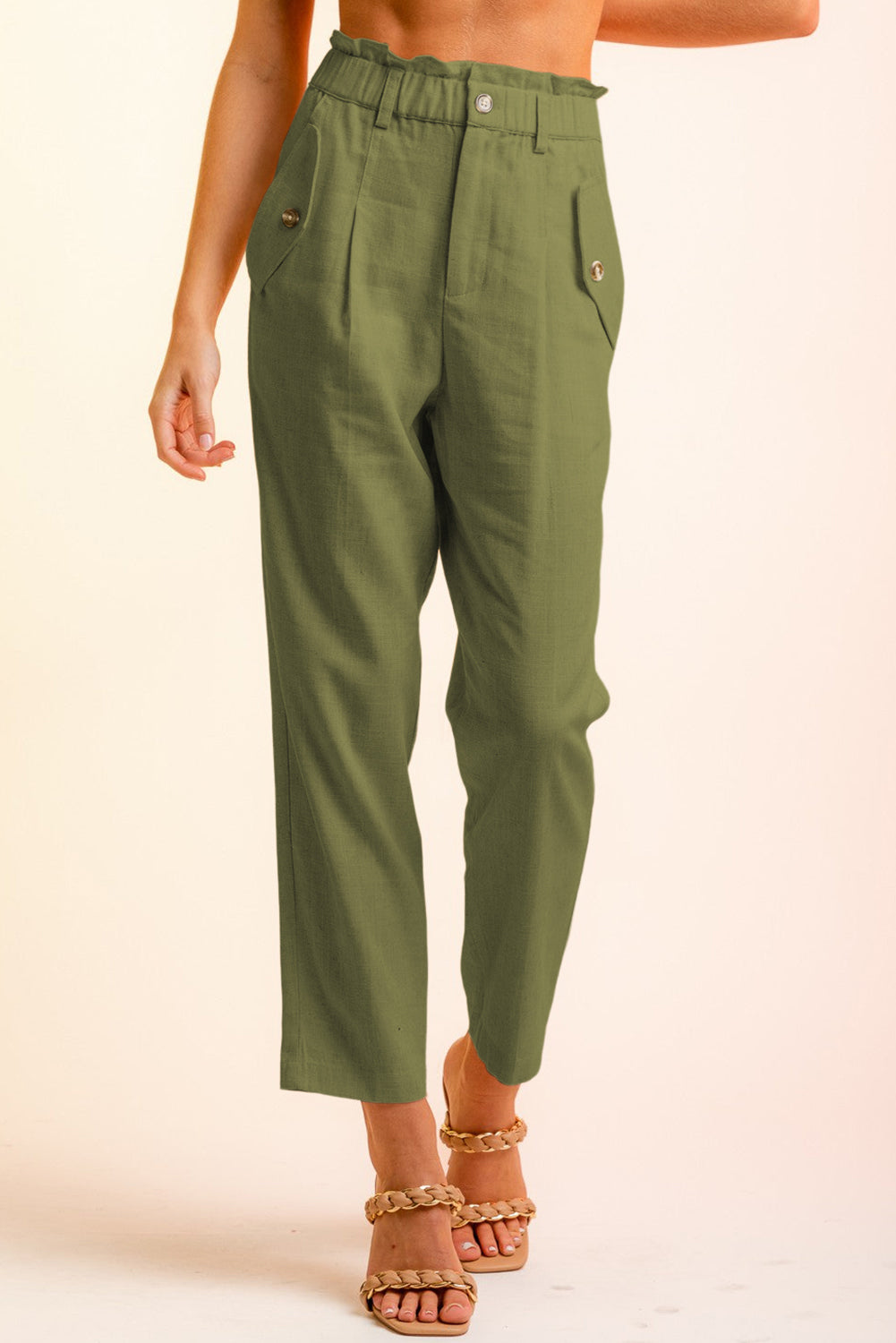 swvws Side Button Long Pants