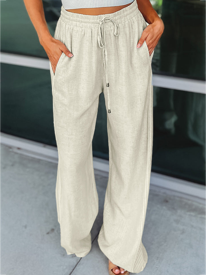 swvws Drawstring Wide Leg Pants