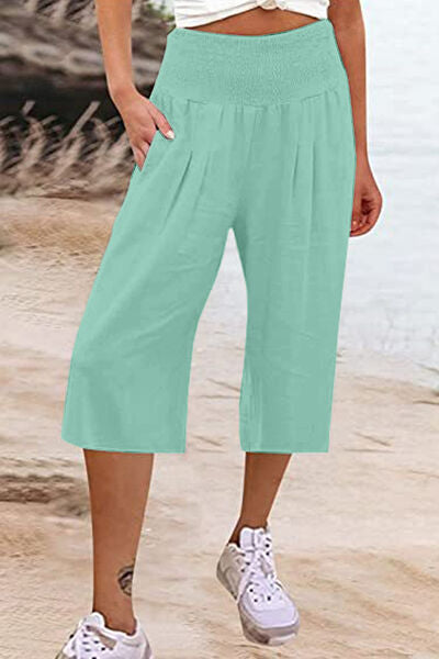 swvws Pocketed High Waist Pants