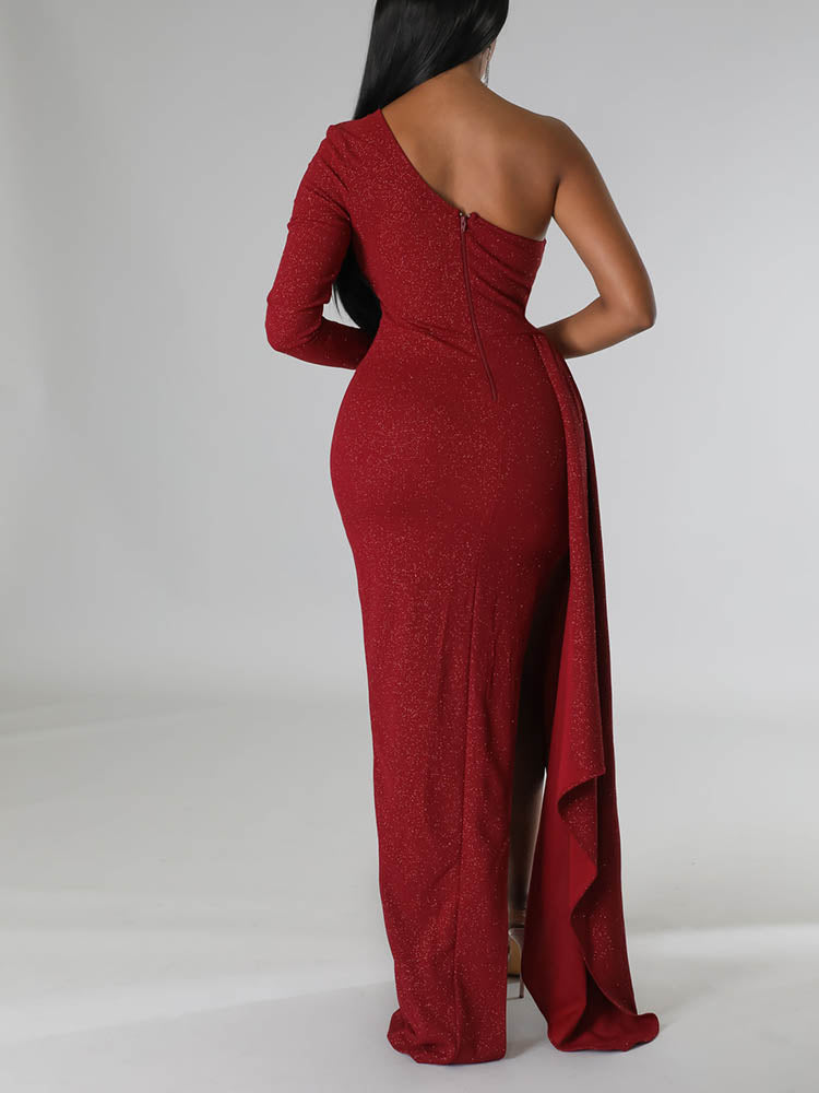 Sixsr One Shoulder Formal Dress