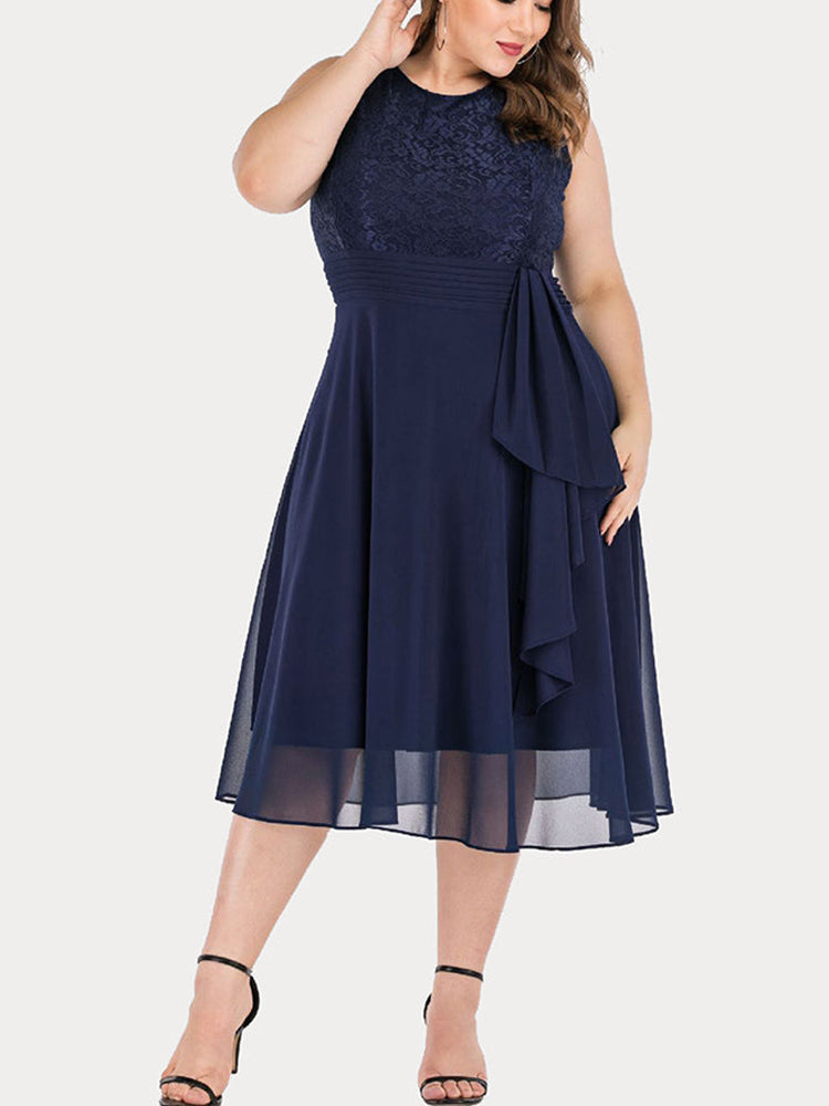 Sixsr Lace Sleeveless Cocktail Dress