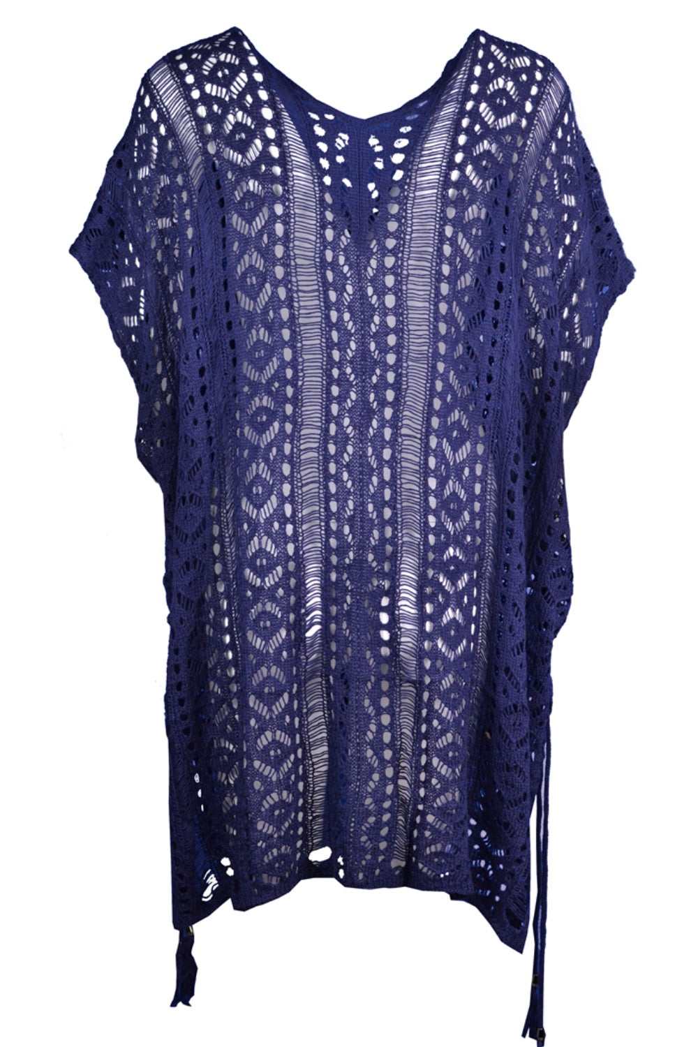 swvws Cutout V-Neck Cover-Up with Tassel