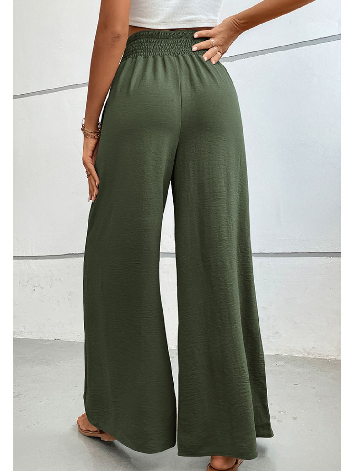 swvws Wide Waistband Relax Fit Long Pants