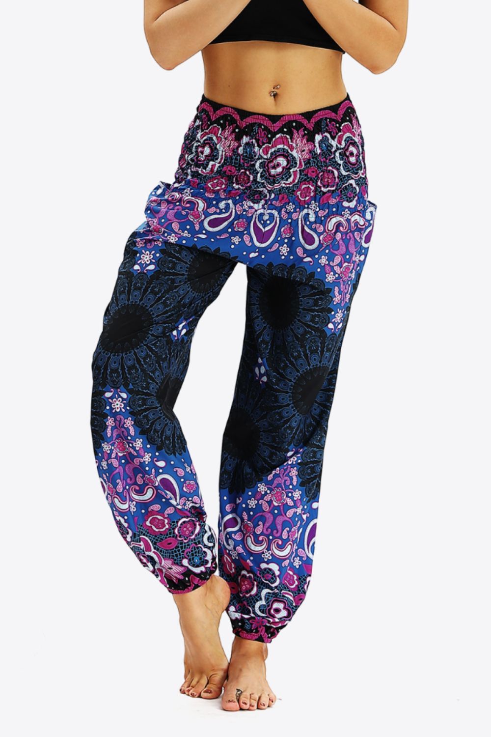 swvws Printed Jogger Pants with Pockets