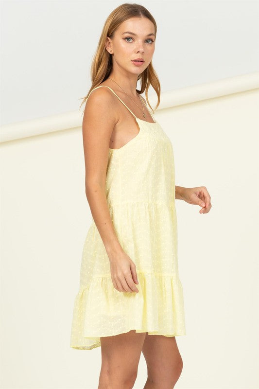 swvws Eyelet Tiered Cami Dress