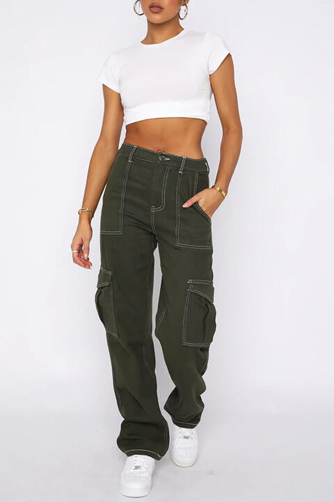 swvws High Waist Jeans with Pockets