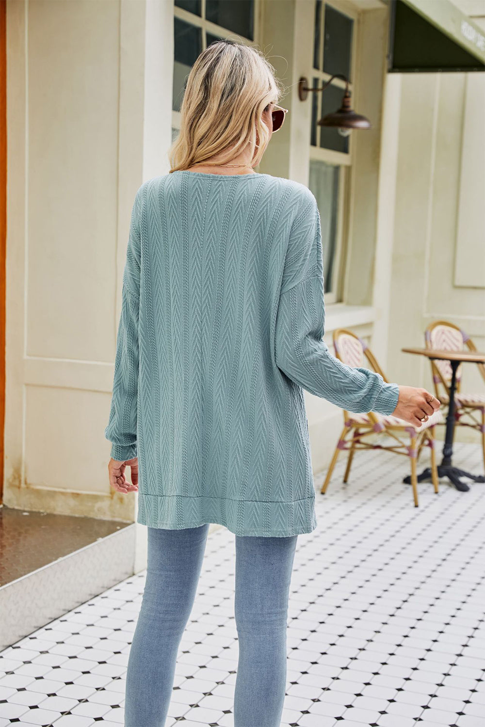 swvws Long Sleeve Pocketed Cardigan