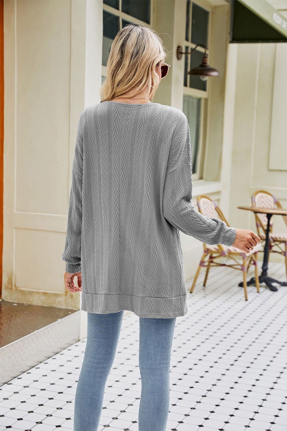 swvws Long Sleeve Pocketed Cardigan