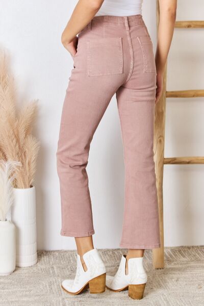 swvws RISEN Full Size High Rise Ankle Flare Jeans