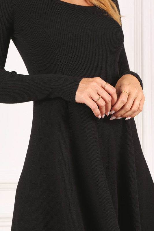 swvws Knitted fit and flare dress