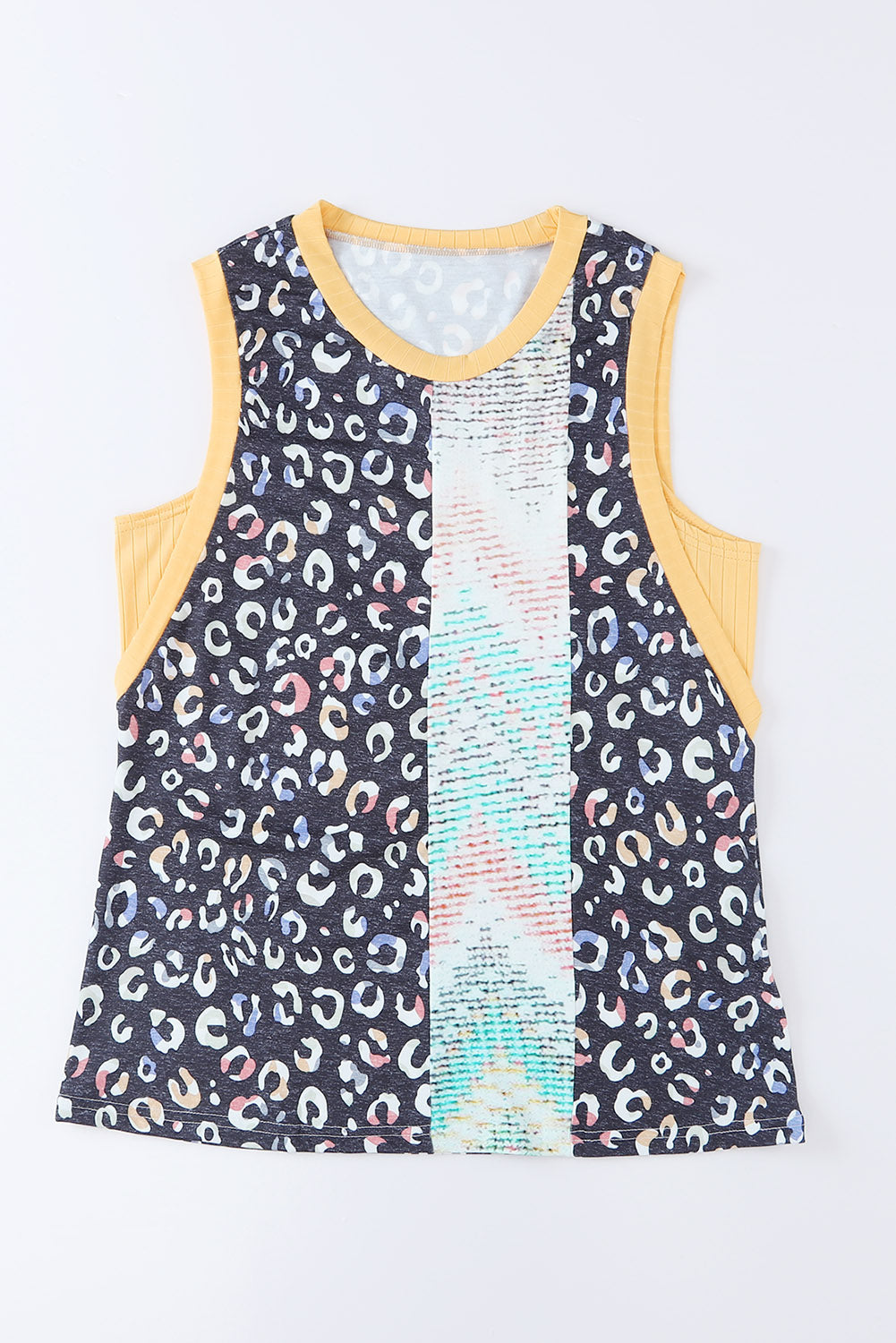 swvws Leopard Round Neck Tank