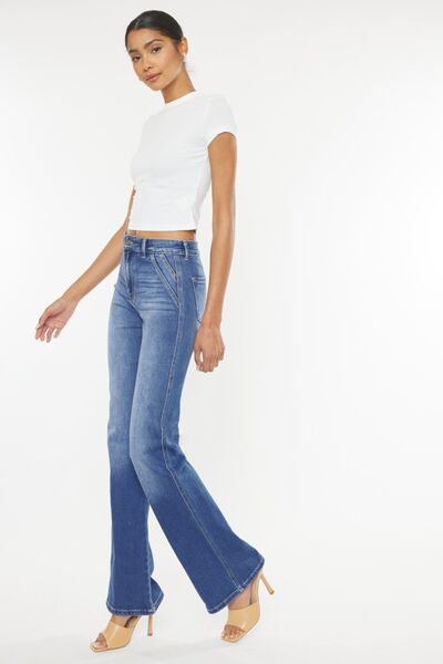 swvws Kancan Ultra High Waist Gradient Flare Jeans