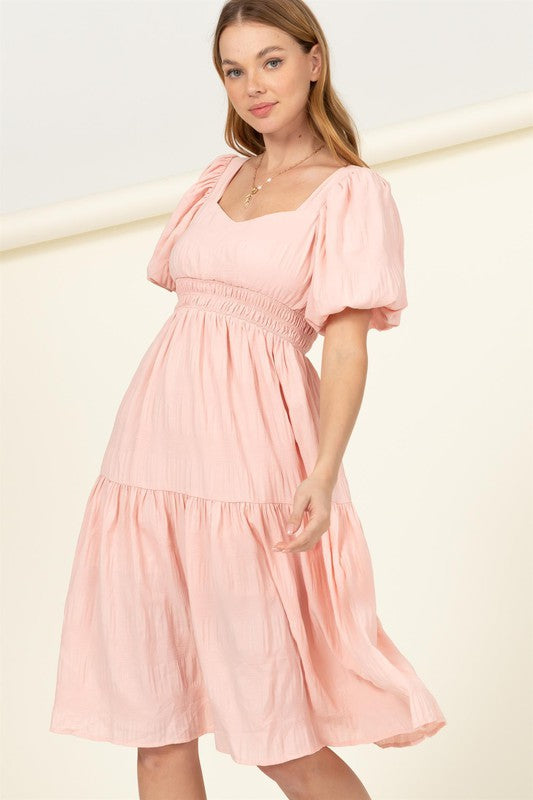 swvws Find Me Again Tiered Midi Dress