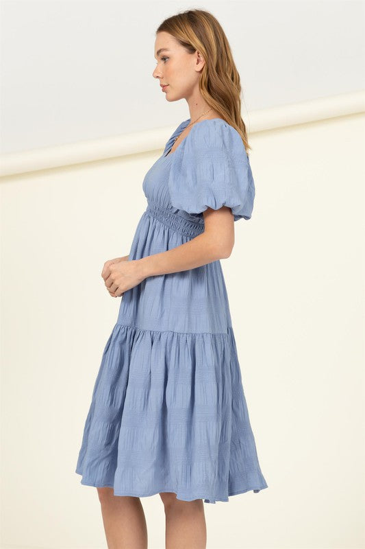 swvws Find Me Again Tiered Midi Dress