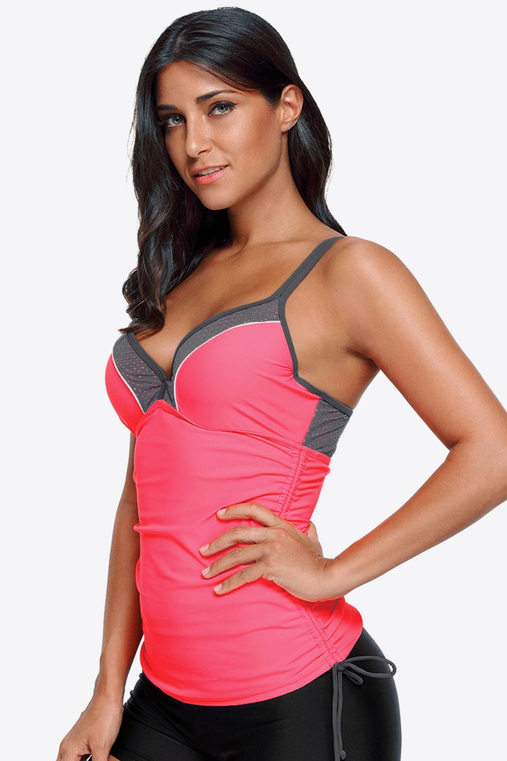 swvws Contrast Sweetheart Neck Swim Cami