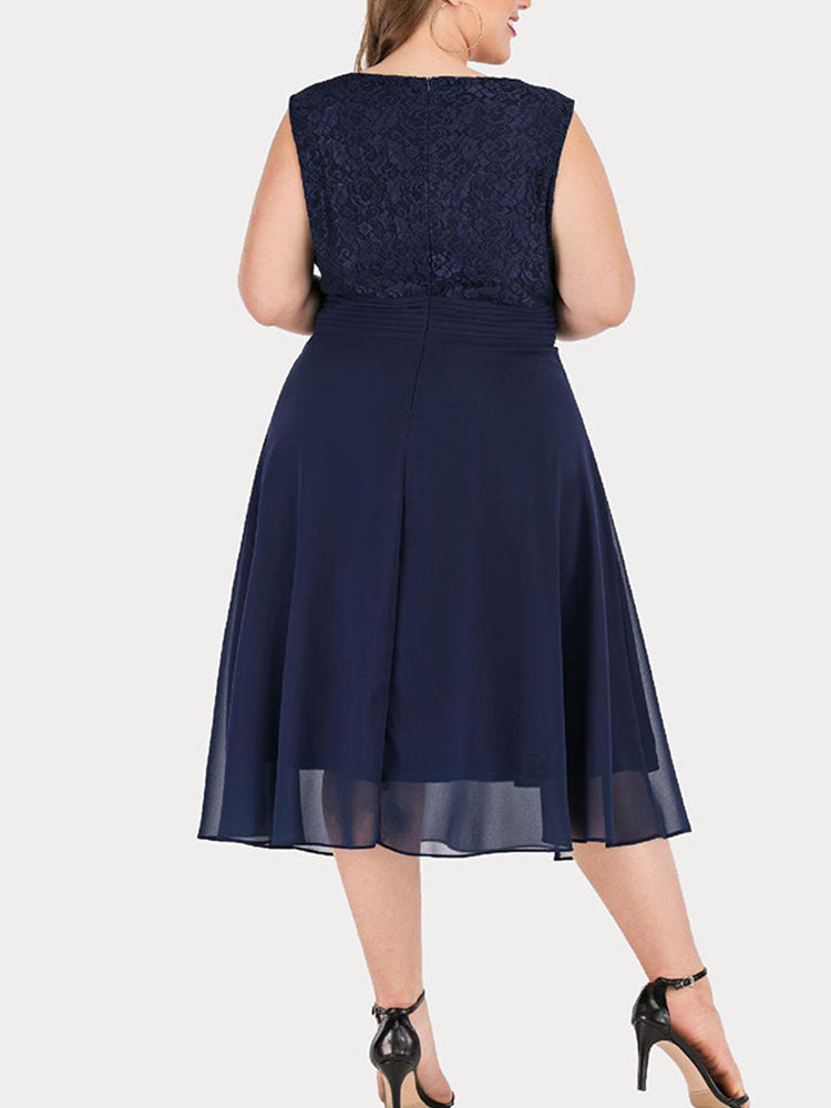 Sixsr Lace Sleeveless Cocktail Dress