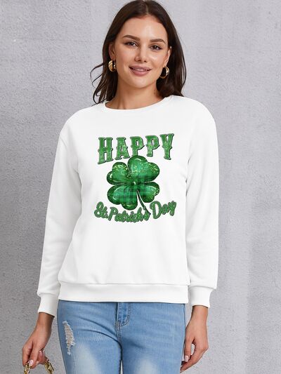 swvws HAPPY ST. PATRICK'S DAY Dropped Shoulder Sweatshirt