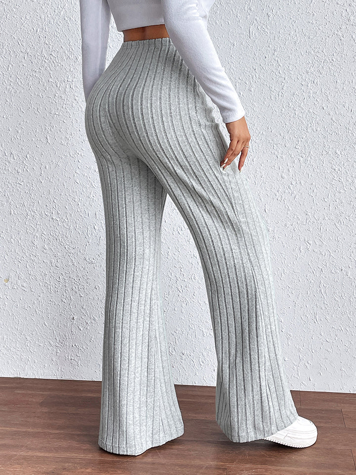 swvws Ribbed Wide Leg Long Pants