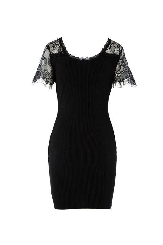 swvws Lace trim dress