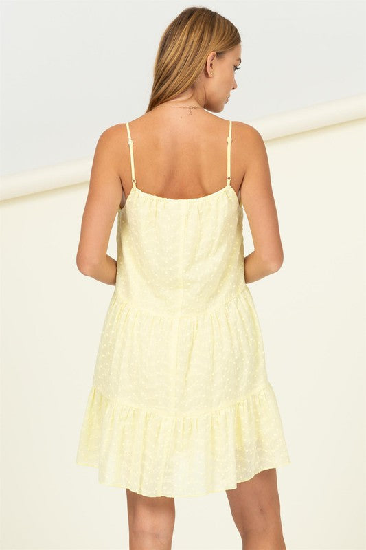 swvws Eyelet Tiered Cami Dress