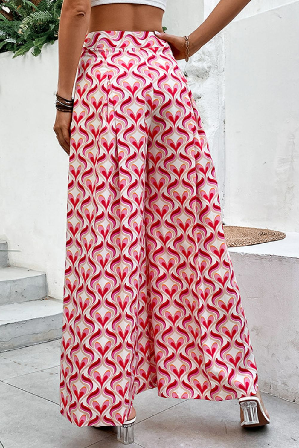 swvws Printed High-Waist Culottes