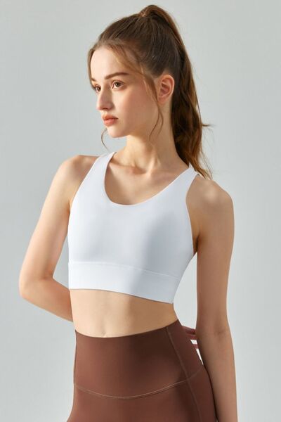 swvws Round Neck Racerback Active Bra