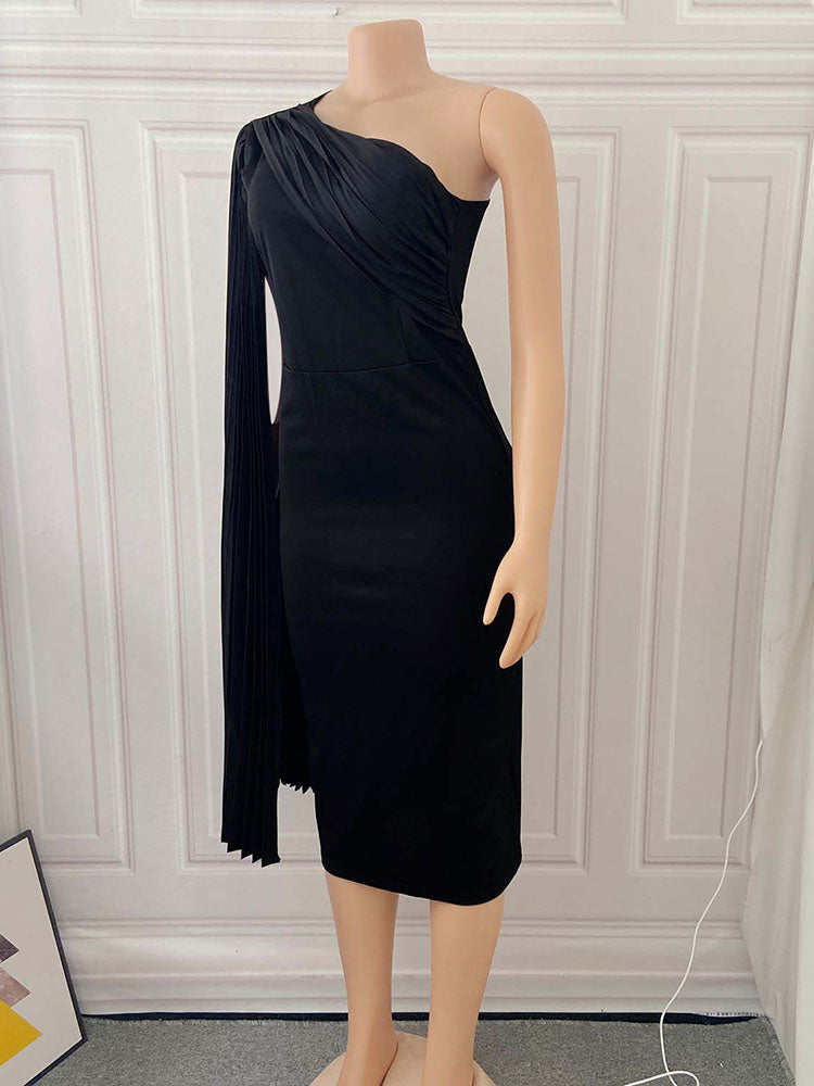 Sixsr One-Shoulder Dress