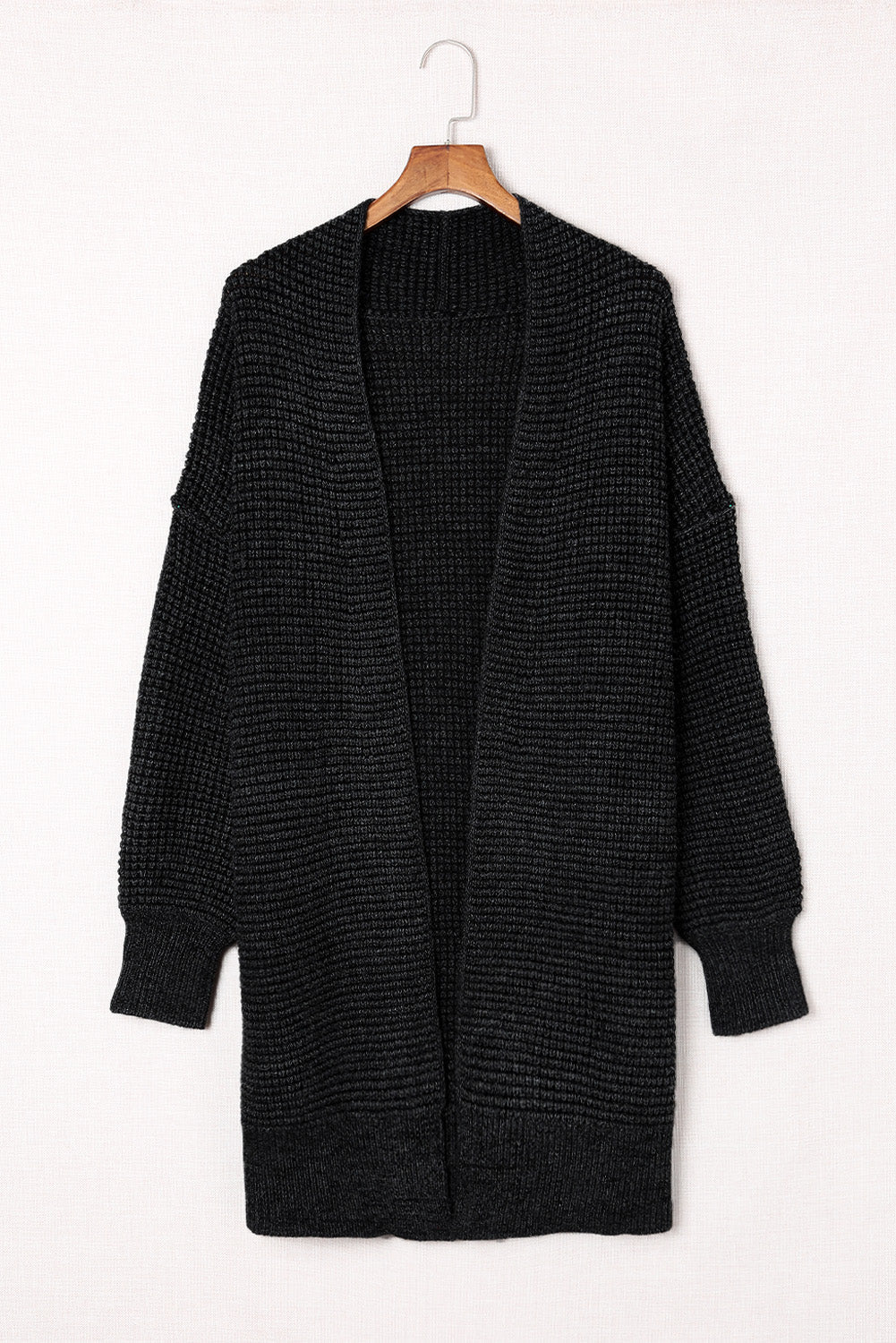 swvws Heathered Open Front Longline Cardigan