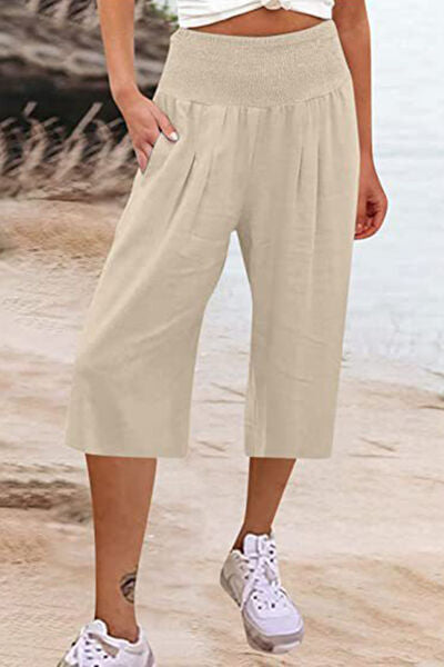 swvws Pocketed High Waist Pants