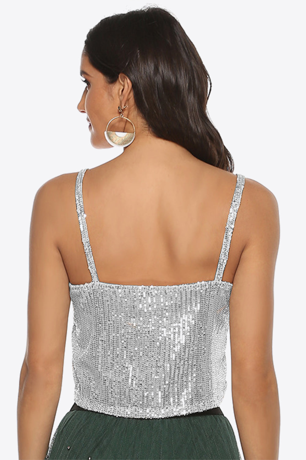 swvws Sequin Cropped Cami