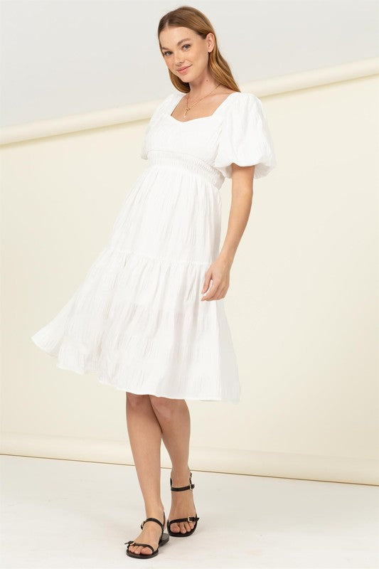 swvws Find Me Again Tiered Midi Dress